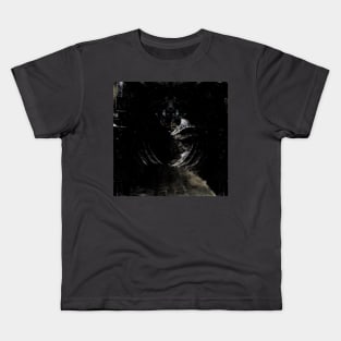 Digital collage and special processing. View from night dreams. Tunnels. Gray. Kids T-Shirt